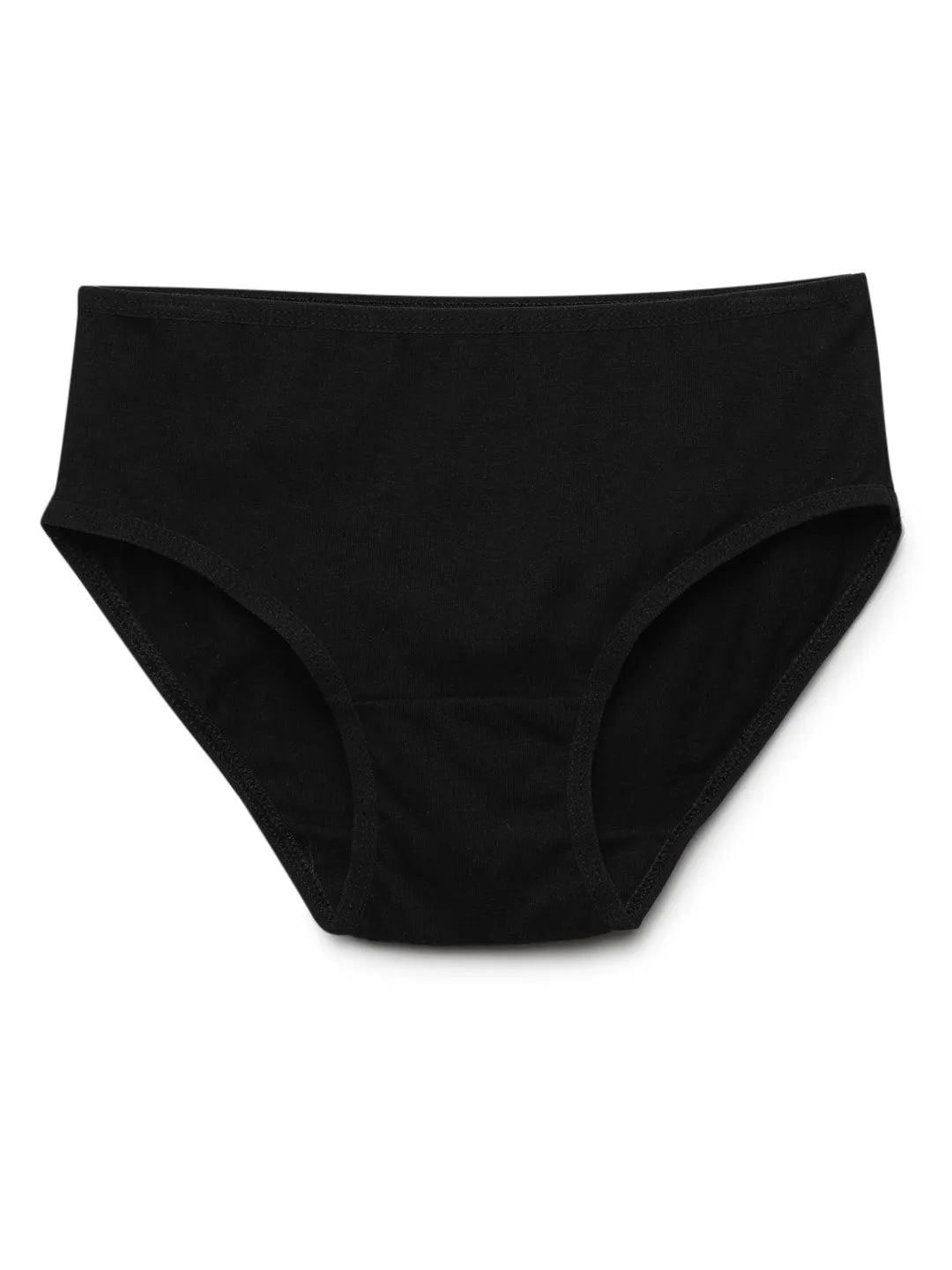 Girls Brief - Black (Pack of 5)