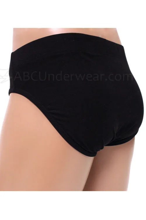 Gregg Contoured Microfiber Brief Underwear - black