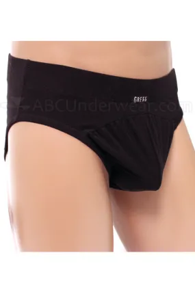 Gregg Contoured Microfiber Brief Underwear - black