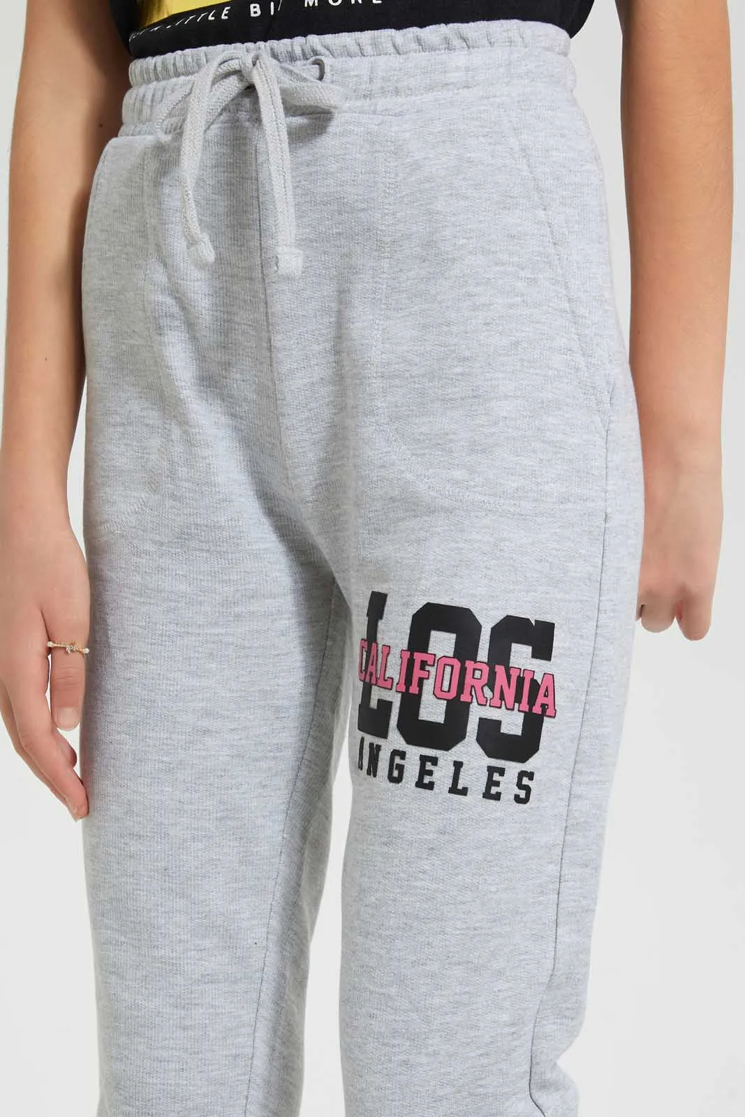 Grey Mélange Basic Jogger