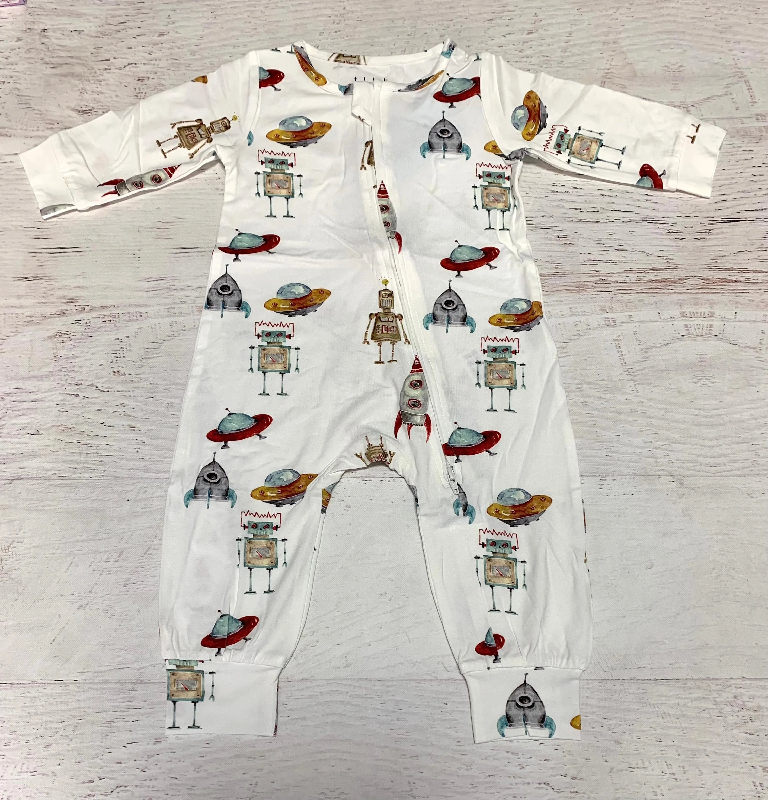 Holiday Toyland Zipper Romper