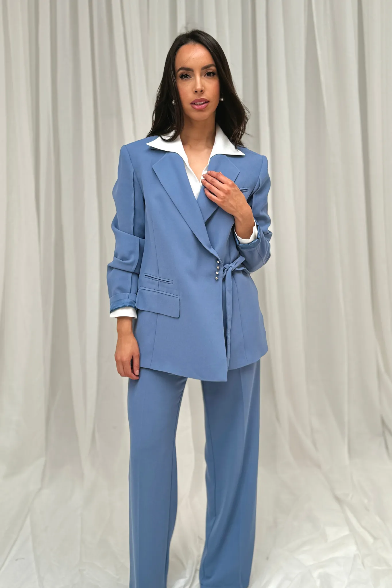 Kayla Suit In Air Force Blue