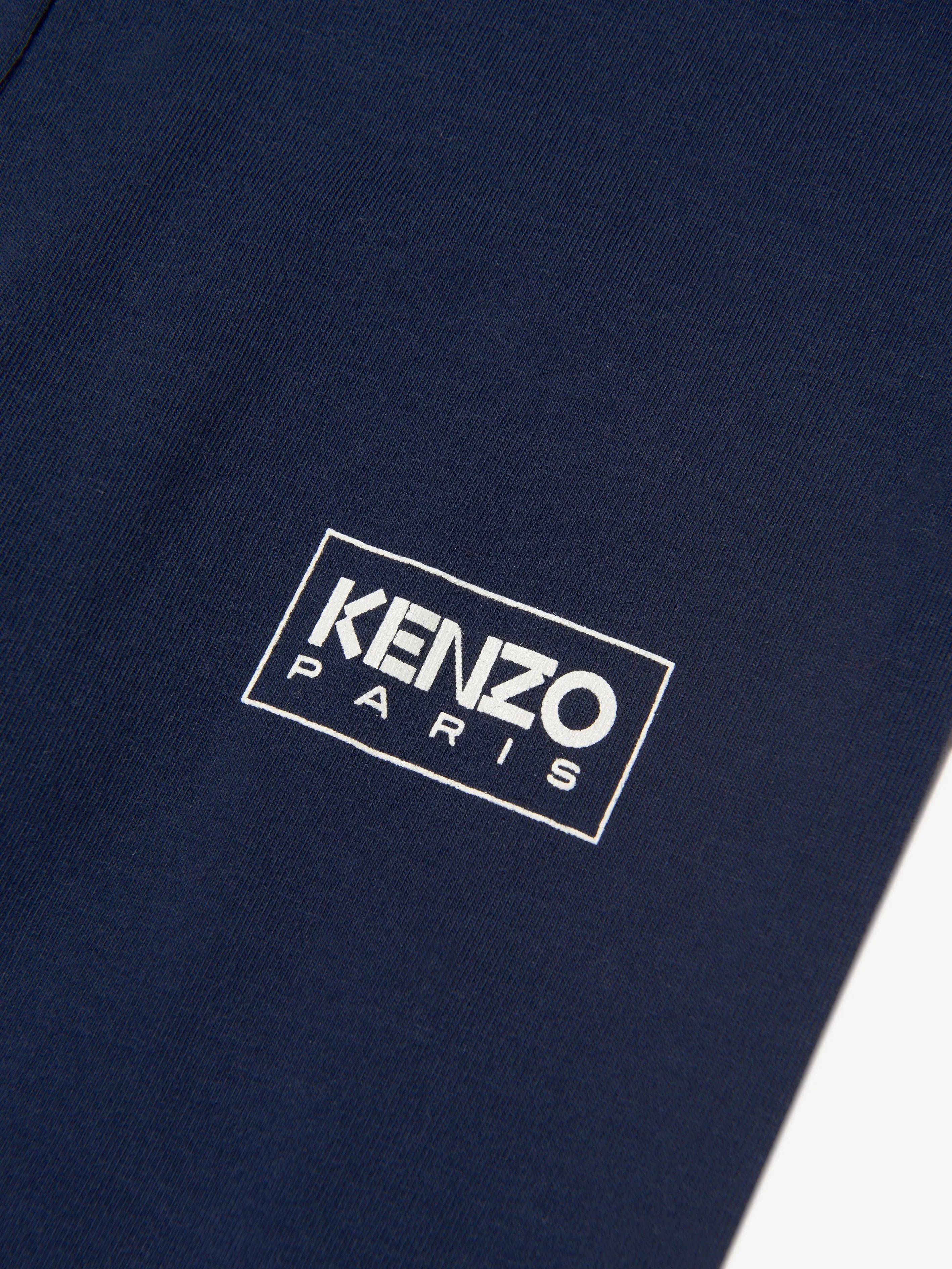 KENZO Girls Logo Leggings in Navy