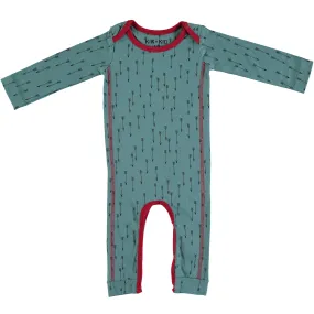 Kik Kid Organic Romper Arrow Print Blue Red