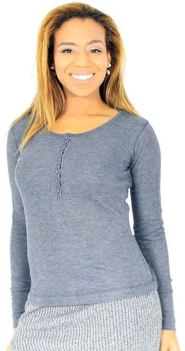 Ladies' Thermal Henley