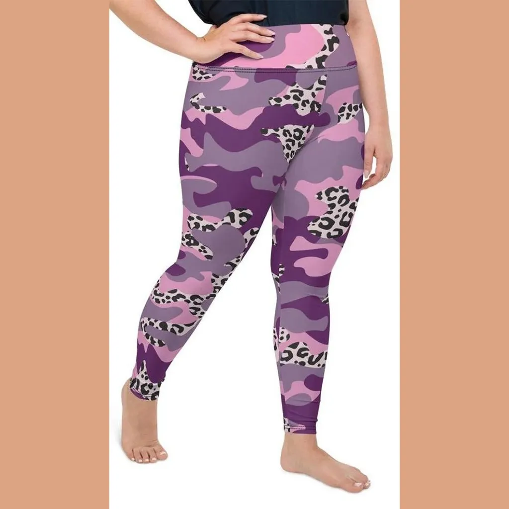 Leopard Camo Plus Size Leggings