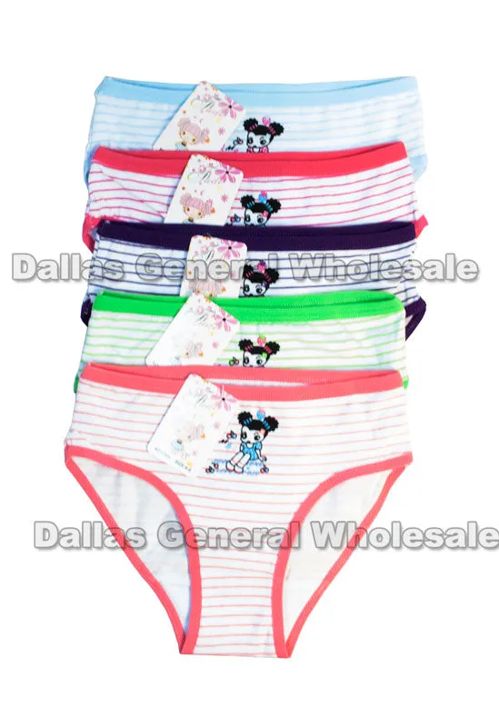 Little Girls Cute Striped Underwear Wholesale