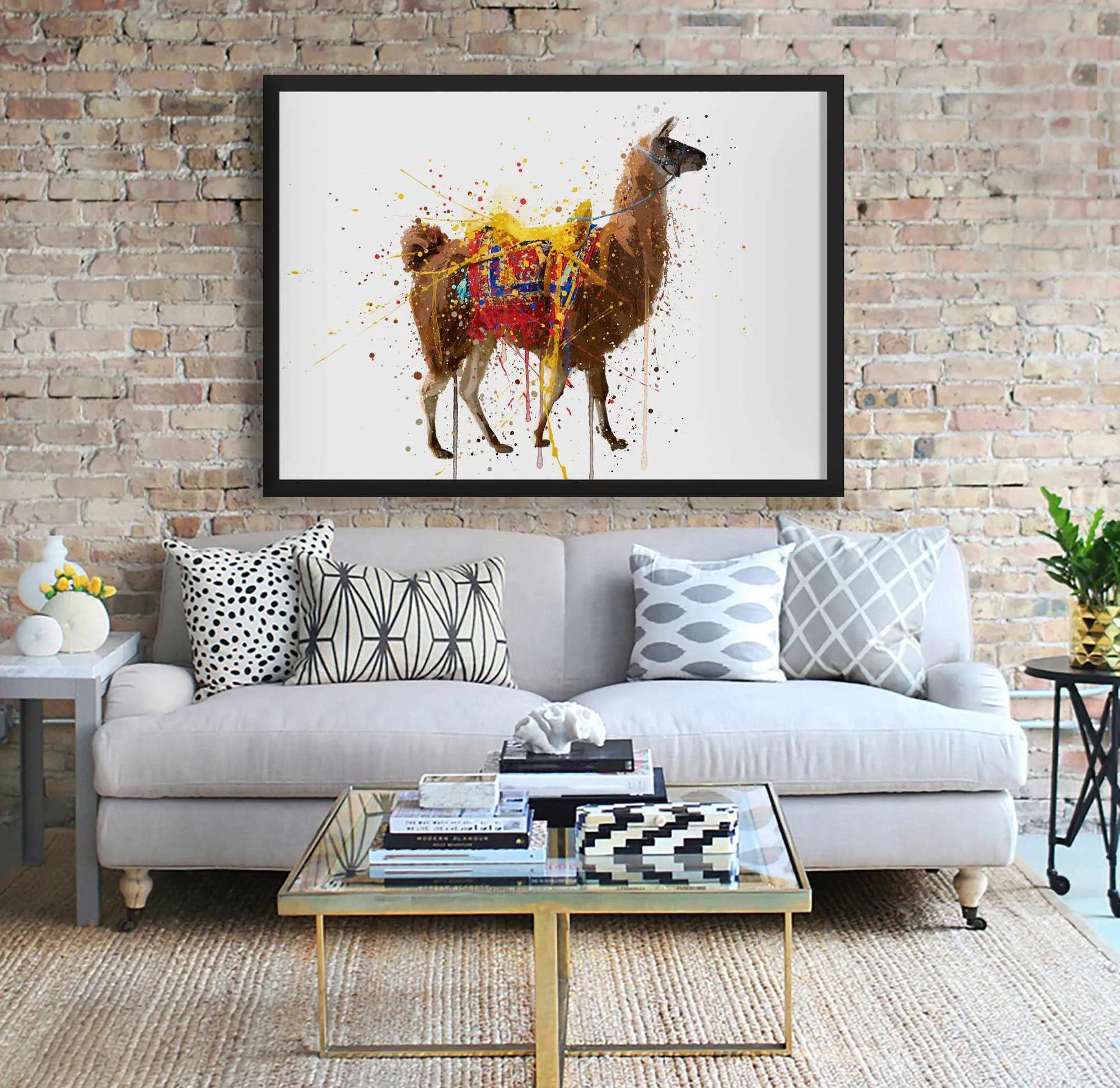 Llama Wall Art Print