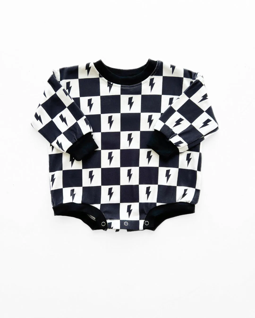 LPK Bubble Romper - Charcoal Bolts