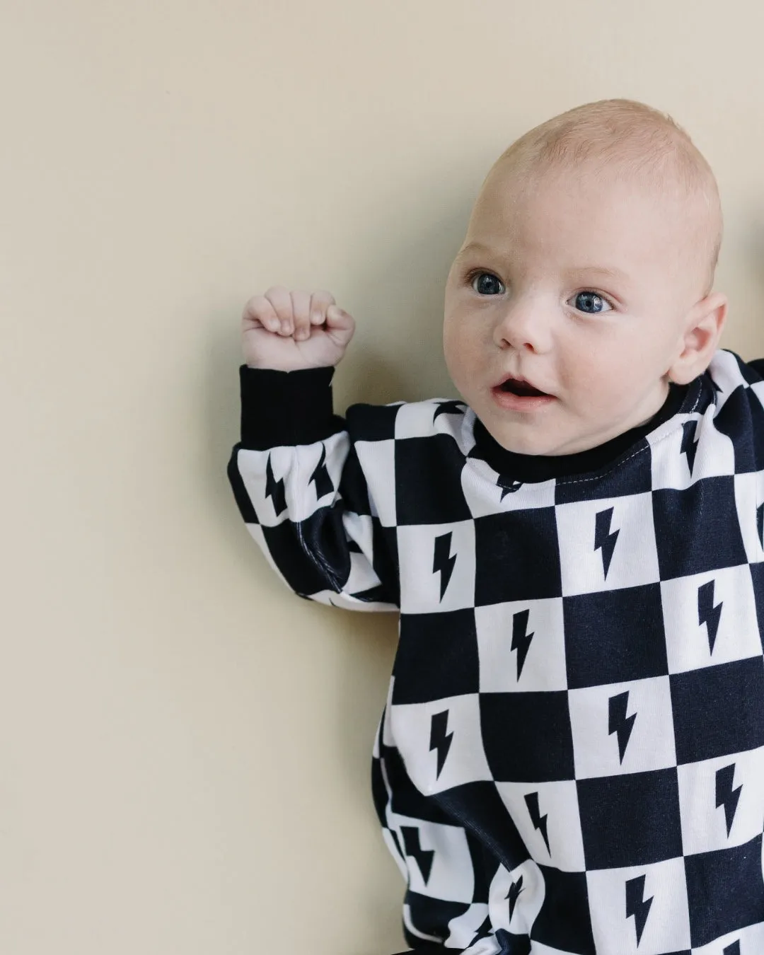 LPK Bubble Romper - Charcoal Bolts