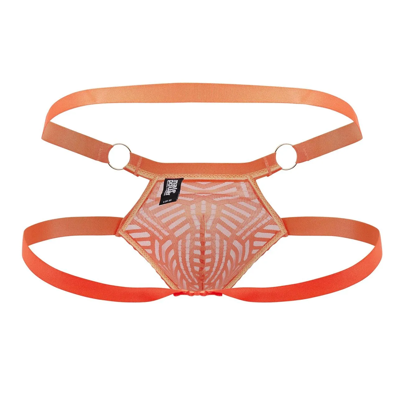 Male Power 387-284 Rude Awakening Ring Jock Color Neon Orange