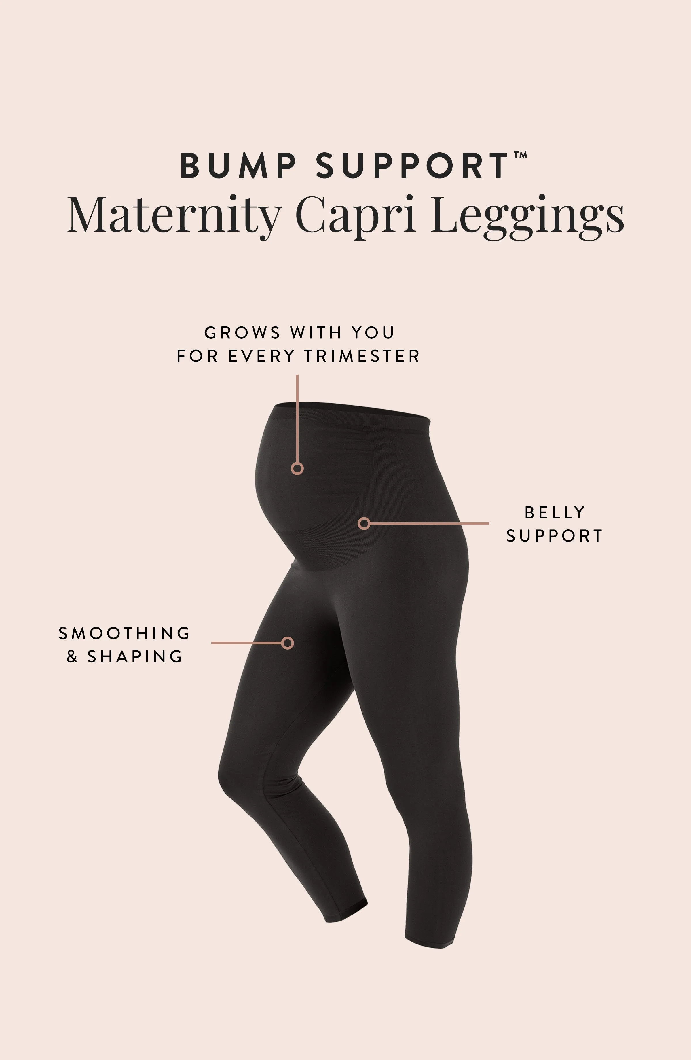 Maternity Capri Leggings with Bump Support™