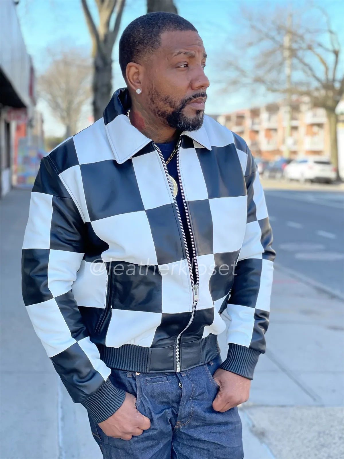 Men's Checkmate Jacket [Black/White]