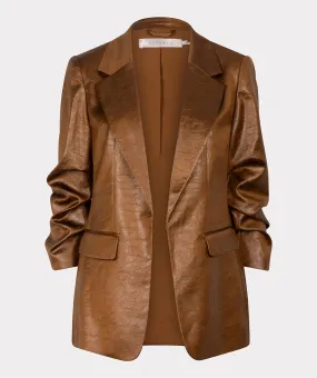 Metallic Blazer (Brandy)