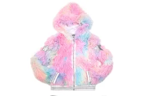 MIA New York Tie Dye Shag Jacket