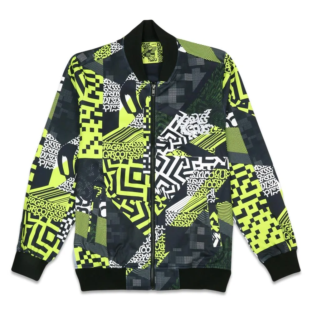 Neon Glitch Track Jacket