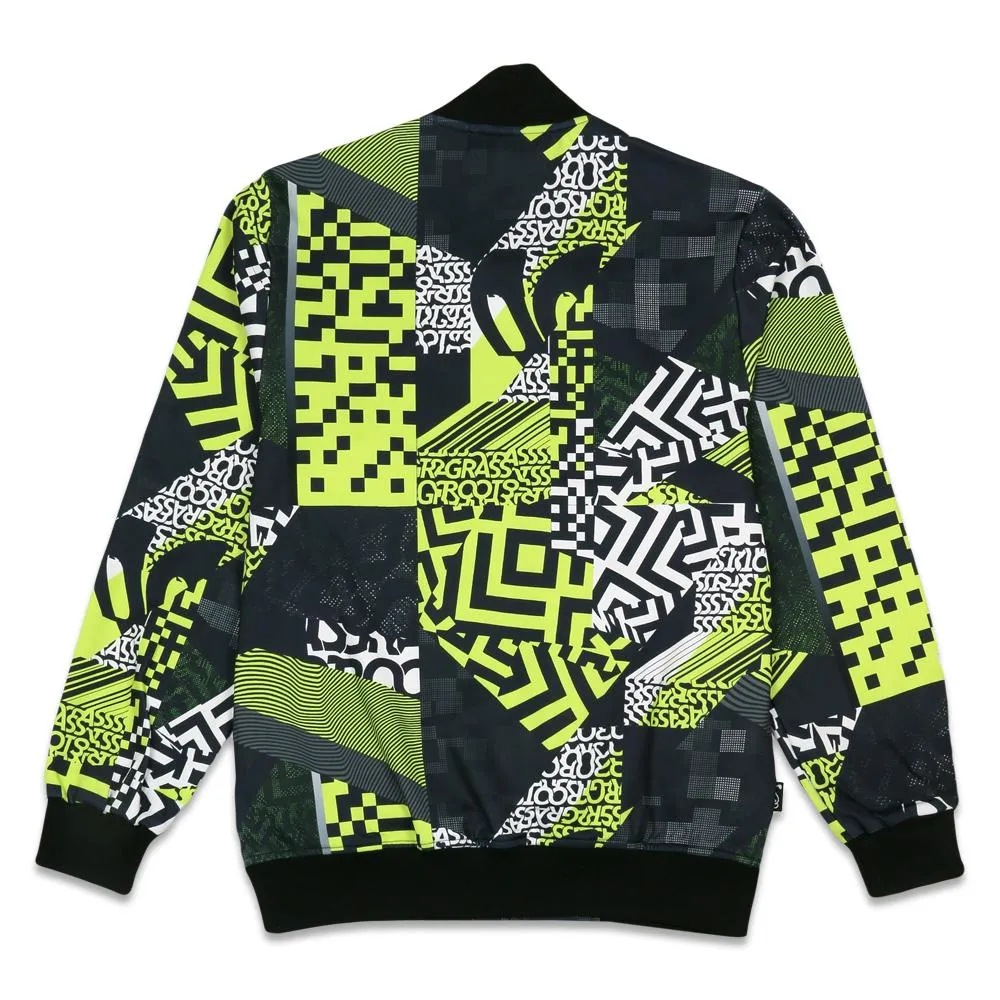 Neon Glitch Track Jacket