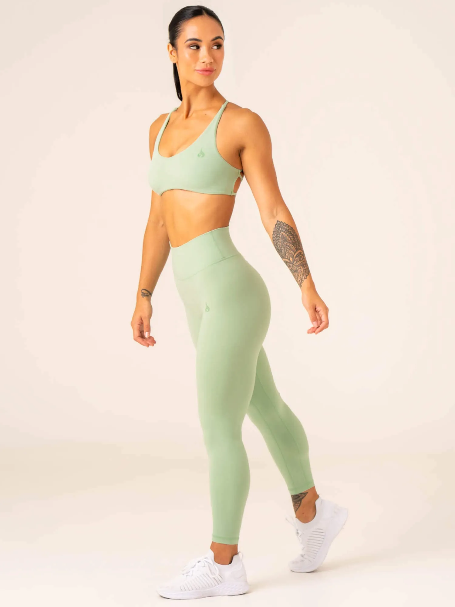 NKD High Waisted Scrunch Leggings - Pistachio