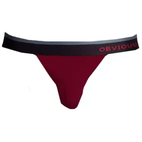 Obviously PrimeMan AnatoMAX Jockstrap - Maroon Burgundy