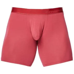 Obviously PrimeMan Boxer Brief 6inch Leg - Brick Red