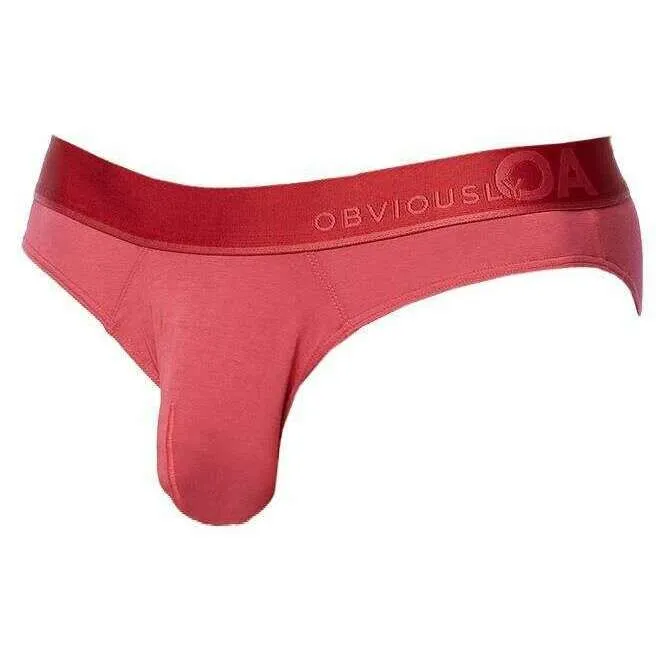 Obviously PrimeMan Hipster Brief - Brick Red