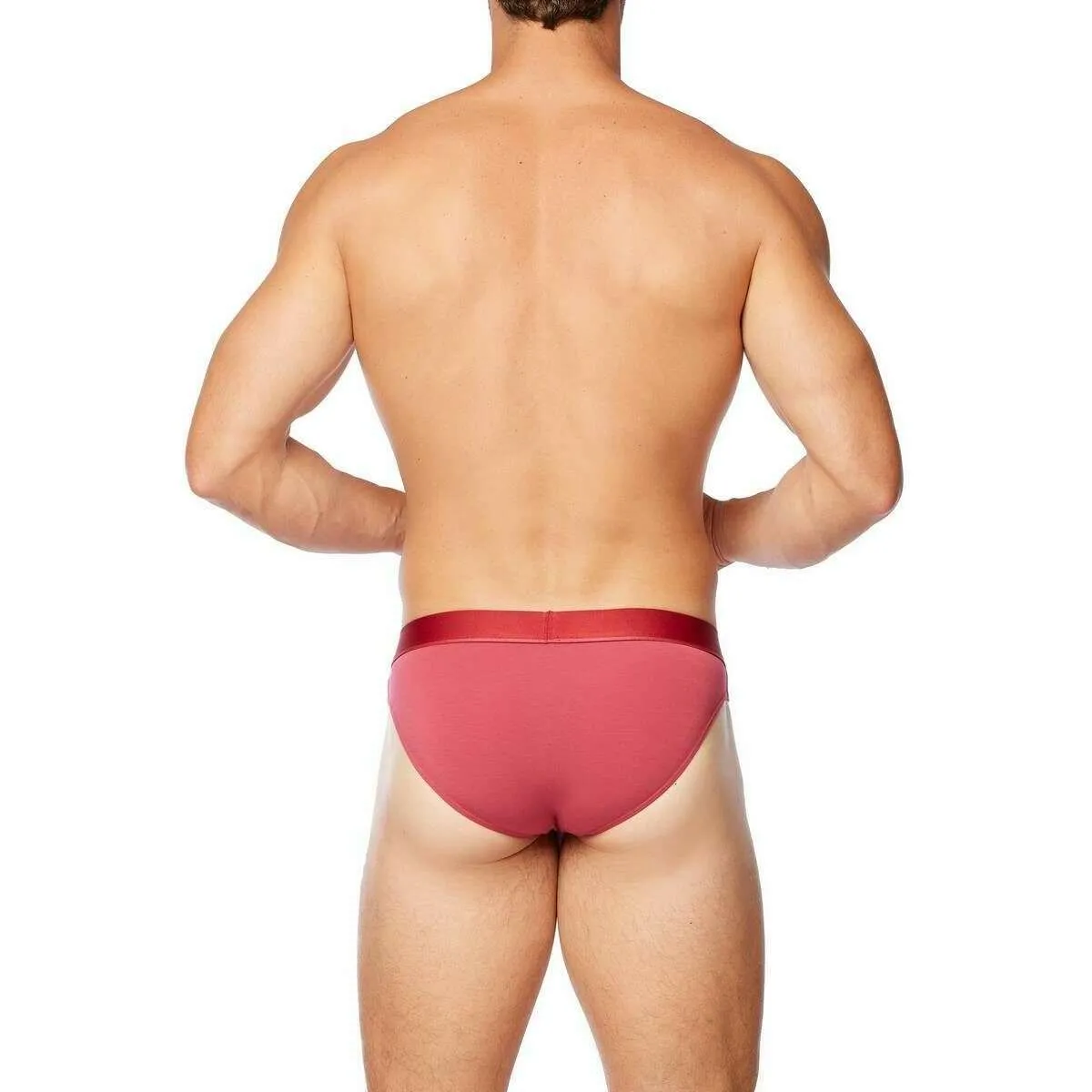 Obviously PrimeMan Hipster Brief - Brick Red