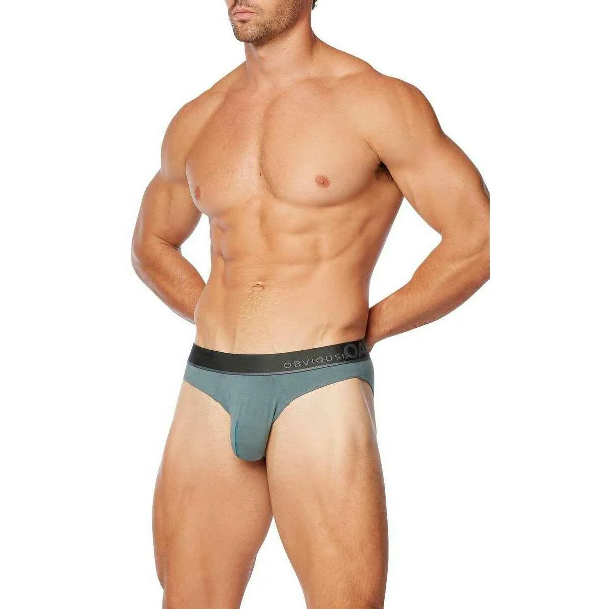 Obviously PrimeMan Hipster Brief - Slate Grey