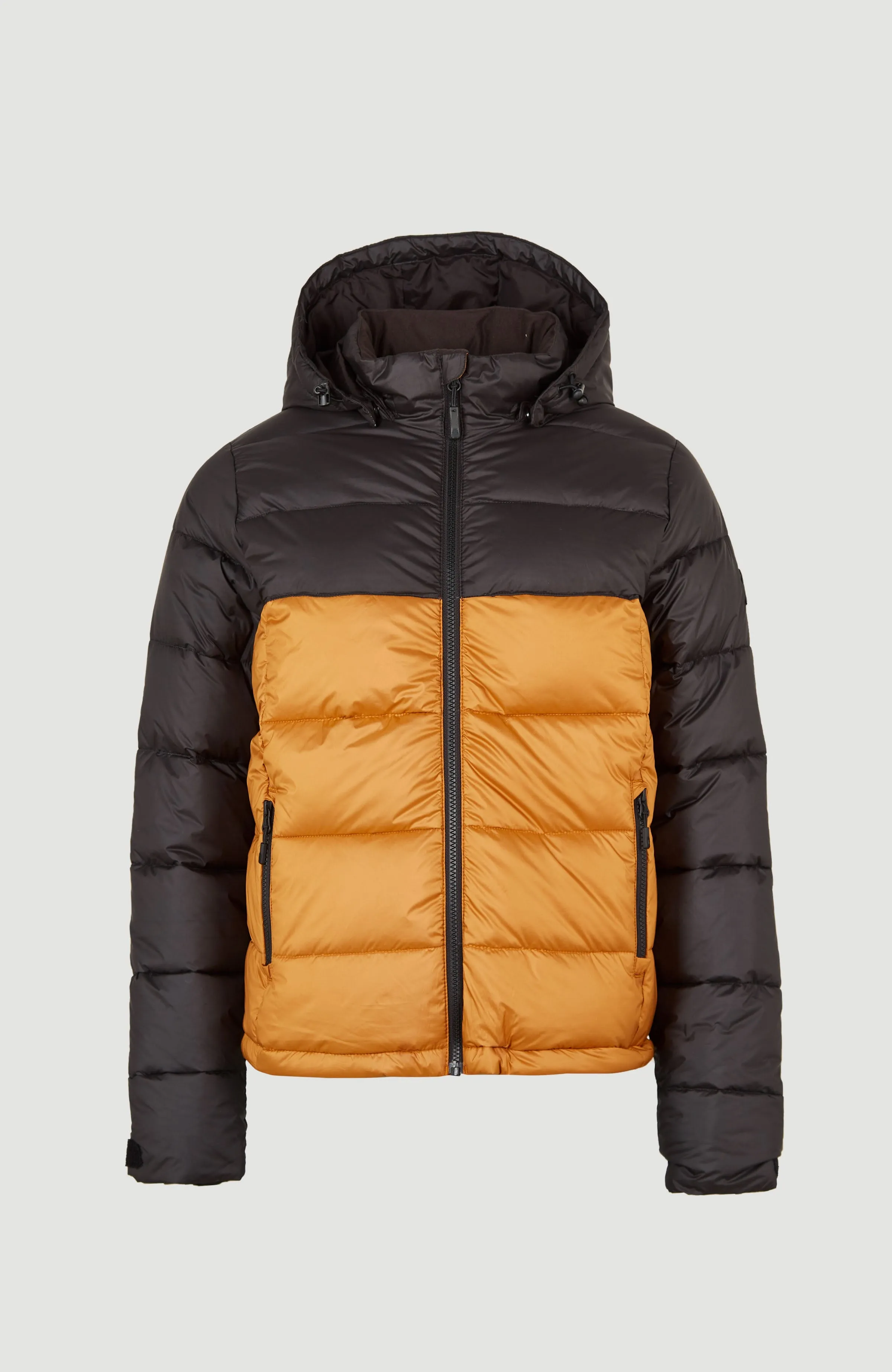 O'Riginals Puffer Jacket | Rich Caramel Colour block