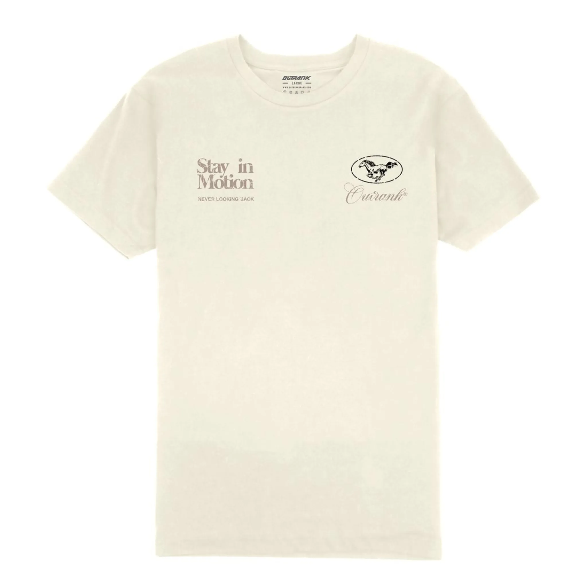 Outrank "Stay In Motion" Tee (Vintage White)