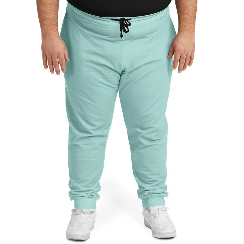 Pale Pastel Blue Cool Green Joggers | Unisex | with PLUS sizes | Bright Pale Pastel Blue Cool Green | C30M0Y15K0