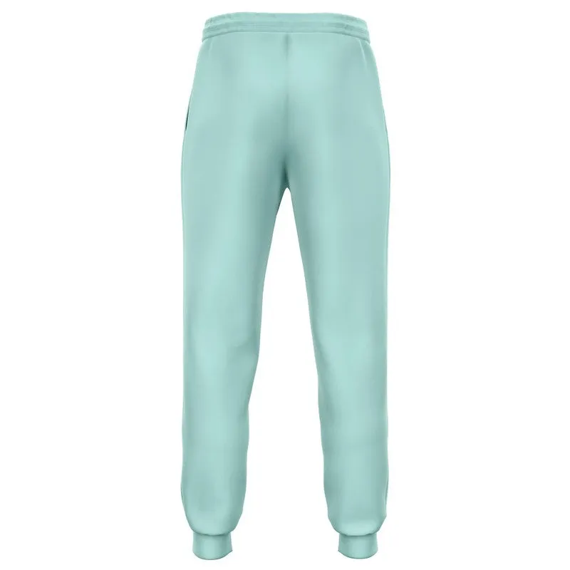 Pale Pastel Blue Cool Green Joggers | Unisex | with PLUS sizes | Bright Pale Pastel Blue Cool Green | C30M0Y15K0