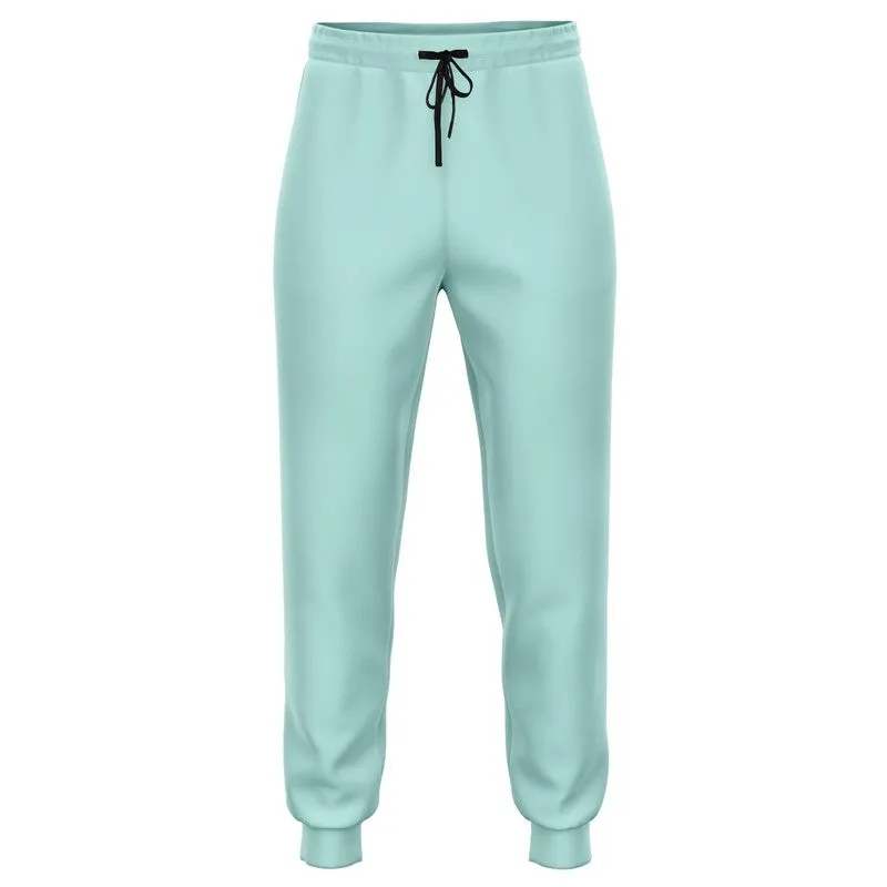 Pale Pastel Blue Cool Green Joggers | Unisex | with PLUS sizes | Bright Pale Pastel Blue Cool Green | C30M0Y15K0