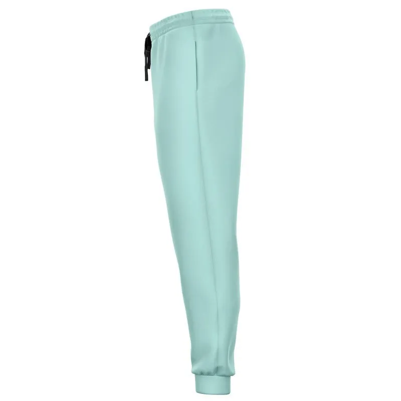 Pale Pastel Blue Cool Green Joggers | Unisex | with PLUS sizes | Bright Pale Pastel Blue Cool Green | C30M0Y15K0