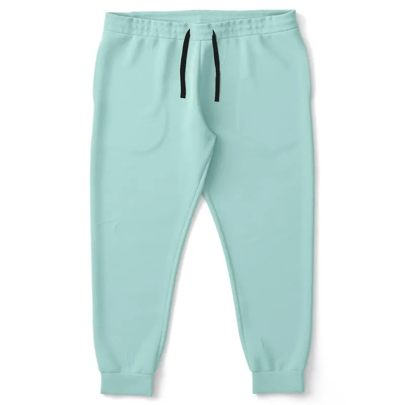 Pale Pastel Blue Cool Green Joggers | Unisex | with PLUS sizes | Bright Pale Pastel Blue Cool Green | C30M0Y15K0