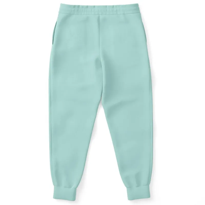 Pale Pastel Blue Cool Green Joggers | Unisex | with PLUS sizes | Bright Pale Pastel Blue Cool Green | C30M0Y15K0