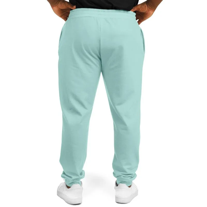 Pale Pastel Blue Cool Green Joggers | Unisex | with PLUS sizes | Bright Pale Pastel Blue Cool Green | C30M0Y15K0