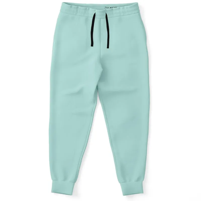 Pale Pastel Blue Cool Green Joggers | Unisex | with PLUS sizes | Bright Pale Pastel Blue Cool Green | C30M0Y15K0