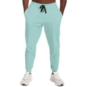 Pale Pastel Blue Cool Green Joggers | Unisex | with PLUS sizes | Bright Pale Pastel Blue Cool Green | C30M0Y15K0