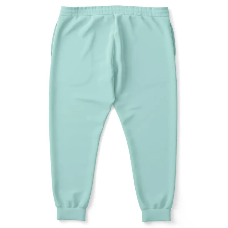 Pale Pastel Blue Cool Green Joggers | Unisex | with PLUS sizes | Bright Pale Pastel Blue Cool Green | C30M0Y15K0