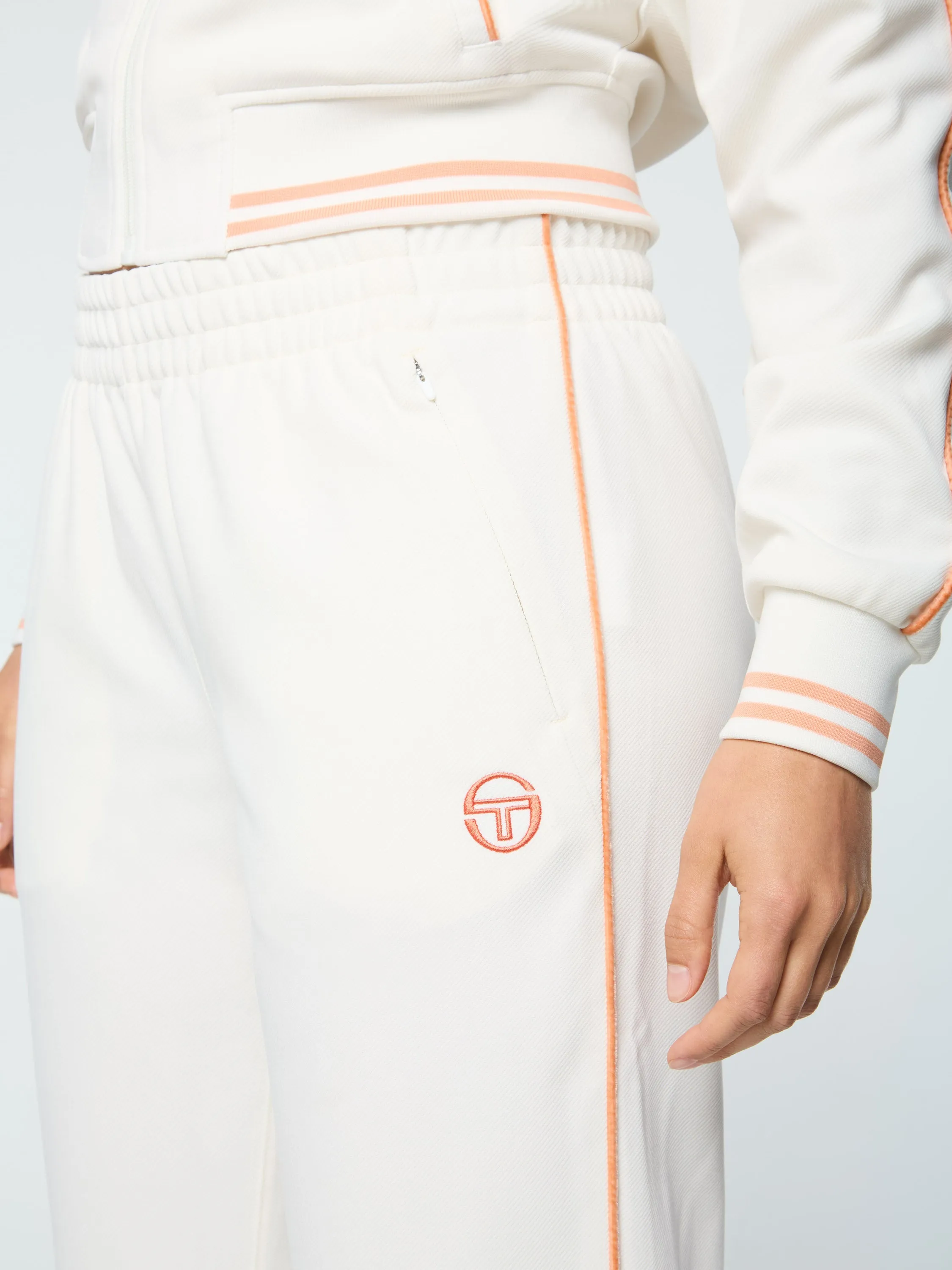 Pavia Twill Track Pant- Gardenia