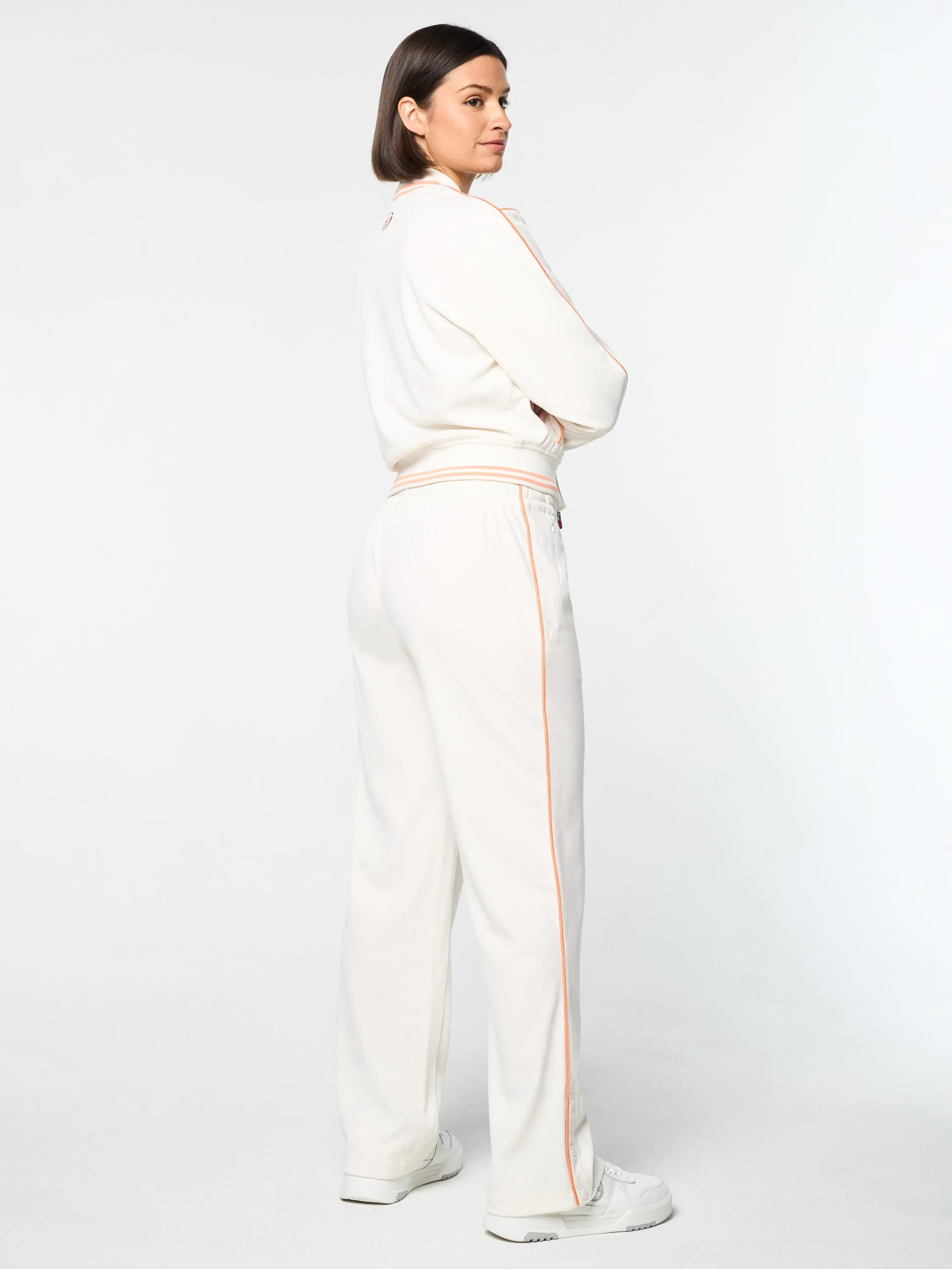 Pavia Twill Track Pant- Gardenia