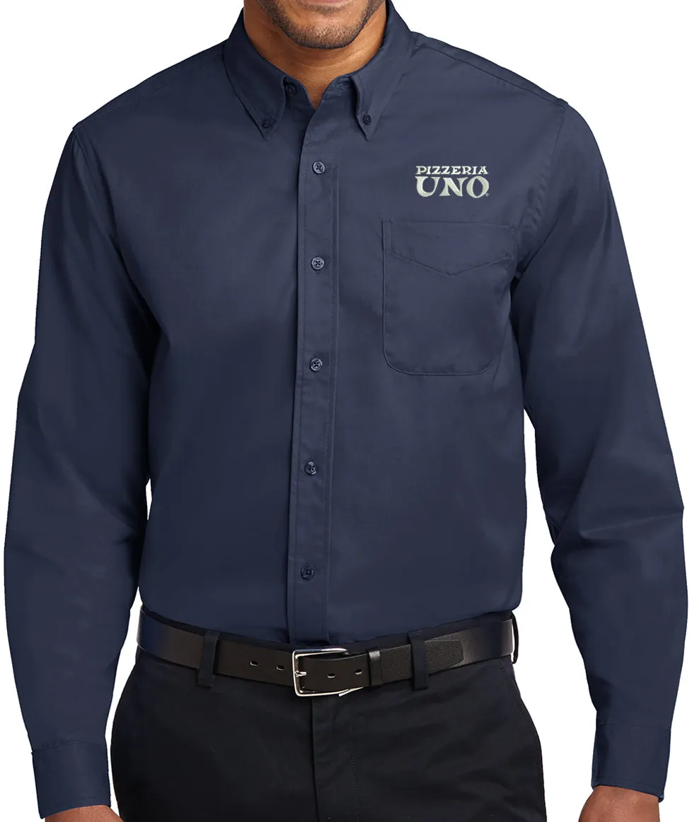 Pizzeria Uno Mens Long Sleeve Easy Care Shirt