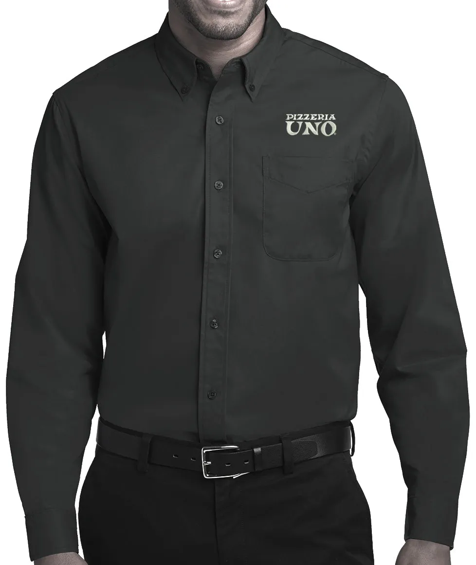 Pizzeria Uno Mens Long Sleeve Easy Care Shirt