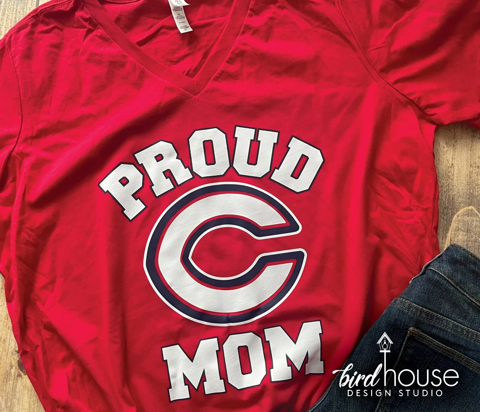 Proud Columbus Mom Shirt, Any School logo and colors