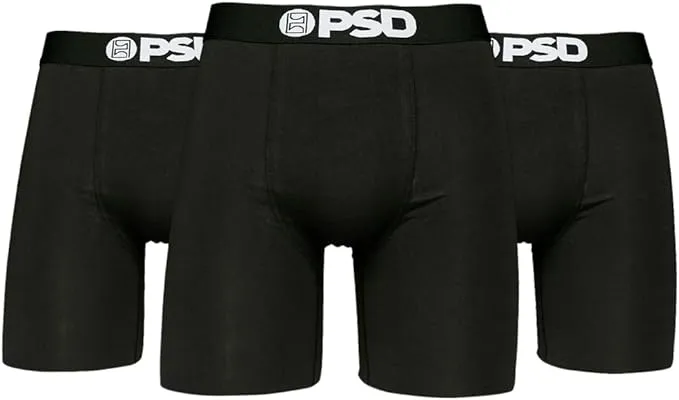 PSD Men's 95/5 Blk 3-Pack Boxer Briefs