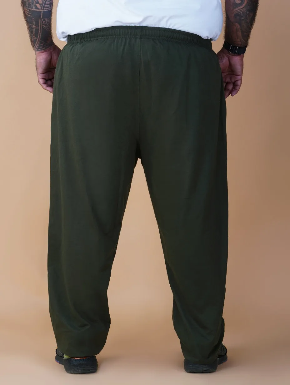 Pure Cotton Comfort Plus Size Pyjamas Olive Green