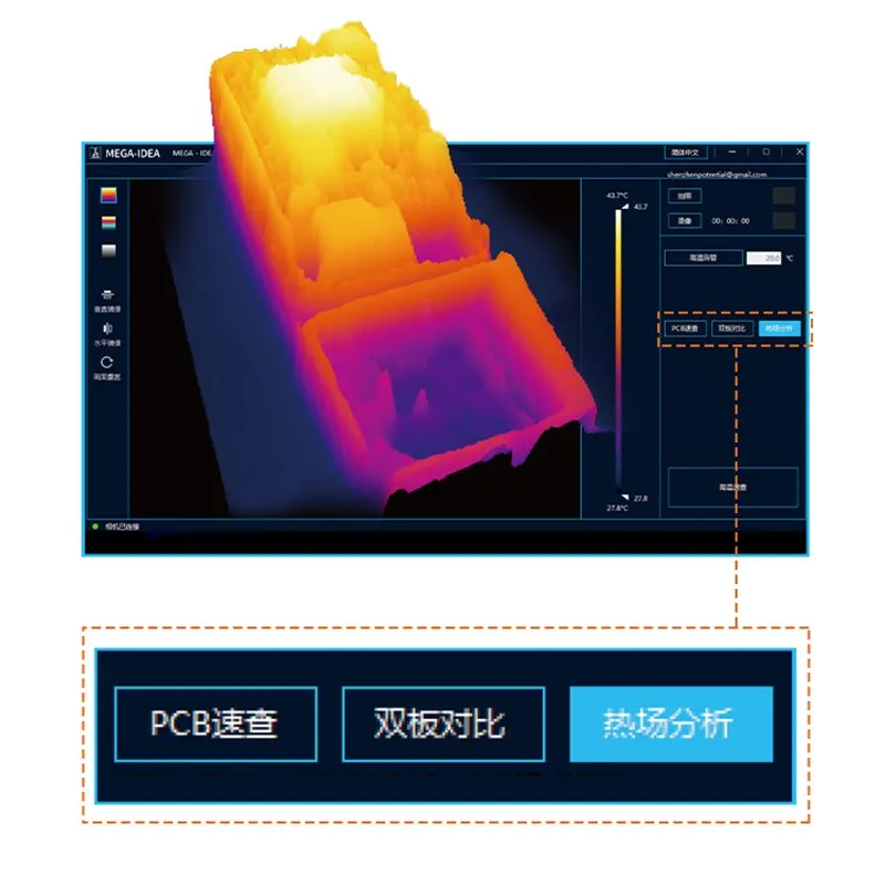 QIANLI Super iR Cam Short Circuit Detection Camera 3D Infrared Thermal for Mainboard PCB PCBA Quick Diagnosis Instrument Machine