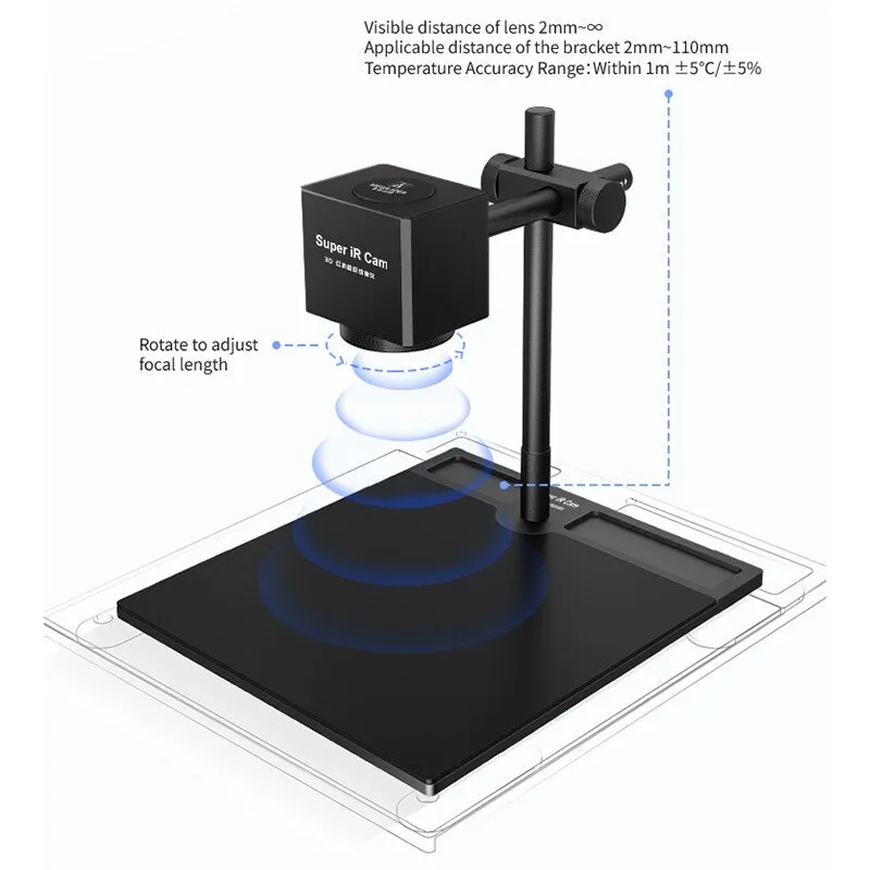 QIANLI Super iR Cam Short Circuit Detection Camera 3D Infrared Thermal for Mainboard PCB PCBA Quick Diagnosis Instrument Machine