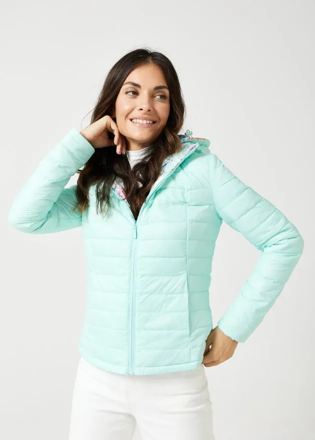 Reversible Eastern Elegance Duck Down Puffer Jacket