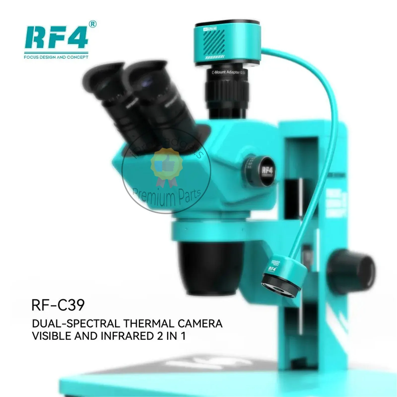 RF4 RF-C39 Infrared Dual-Spectral Thermal Camera Microscope PCB Board 2 In 1